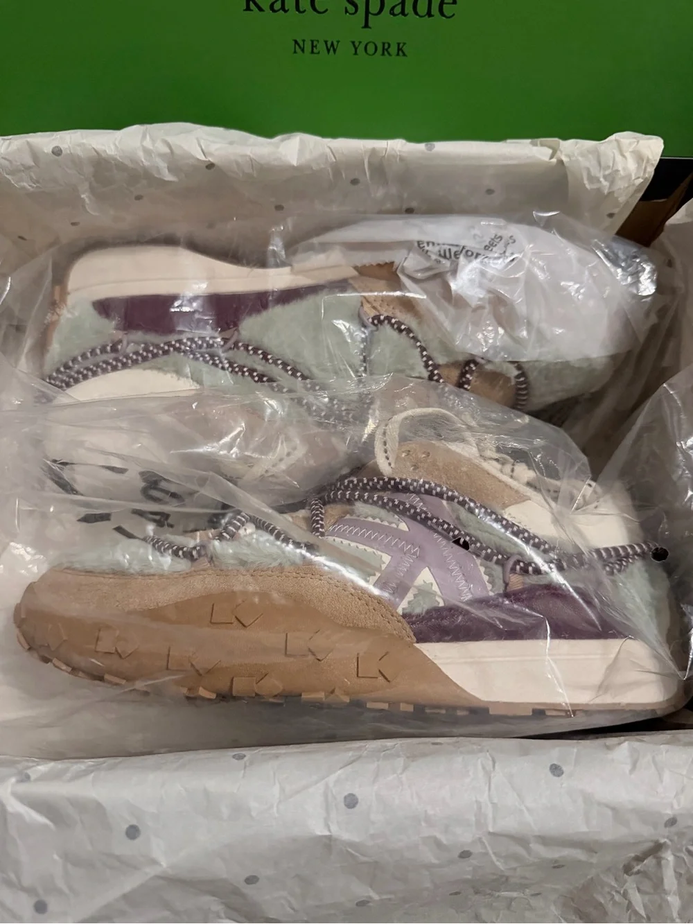 NIB-K AS IN KATE RUNNER MINT FROSTING SNEAKERS